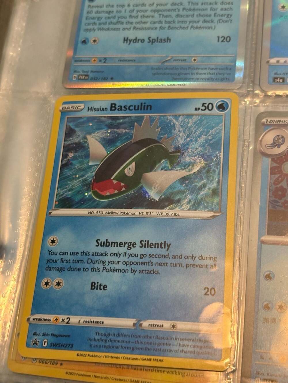 Pokémon Hisuian Basculin SWSH273 Black Star Promo Holo Card